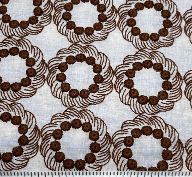 棉細棉布刺繡