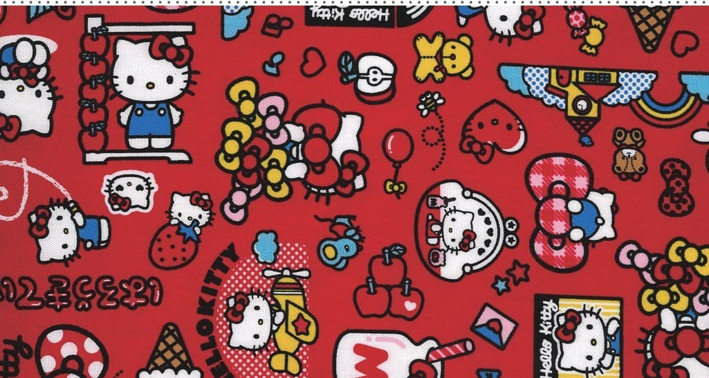 Hello Kitty圖案牛津布