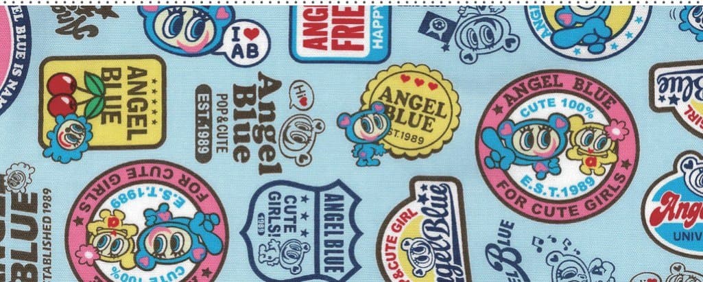 Angel Blue圖案牛津布